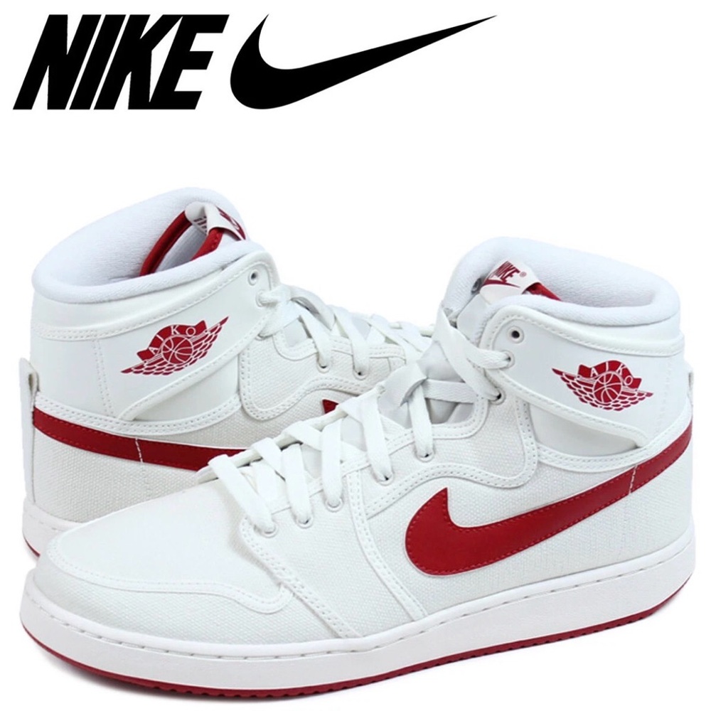 Nike Air Jordan 1 KO High OG I Retro Sail White Varsity Red 638471 102 Men's 10